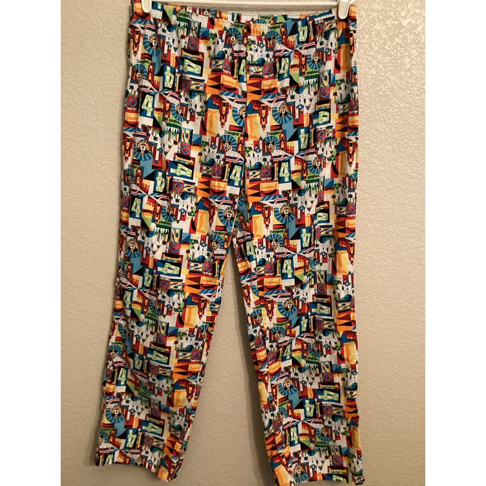 Disney Parks 2014 Mickey Mouse Disneyland DCA Pajama Pants L - Picture 2 of 6